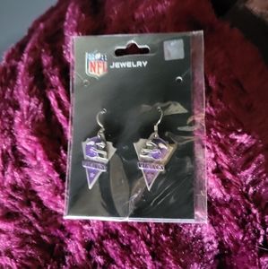 ​SKOL! Minnesota Vikings Dangle Earrings - NFL Licensed NEW